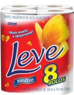 PAPEL HIGIENICO LEVE FS 8X30M NEUTRO