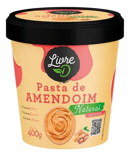 PASTA AMENDOIM INT. LIVRE D 400G NATURAL