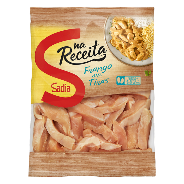 PEITO FRANGO CONG  SADIA PCT 400G EM TIRAS