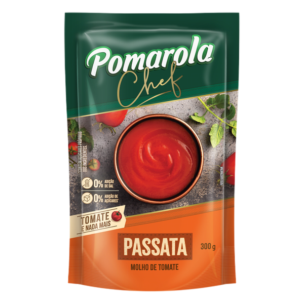 POMAROLA CHEF SCH 300G MOLHO TOMATE PASSATA