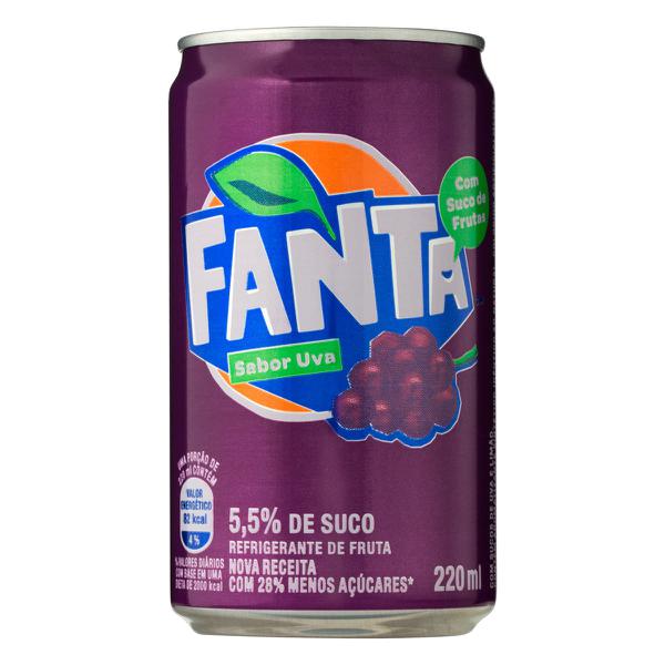 REFRIGERANTE FANTA LT 220ML UVA