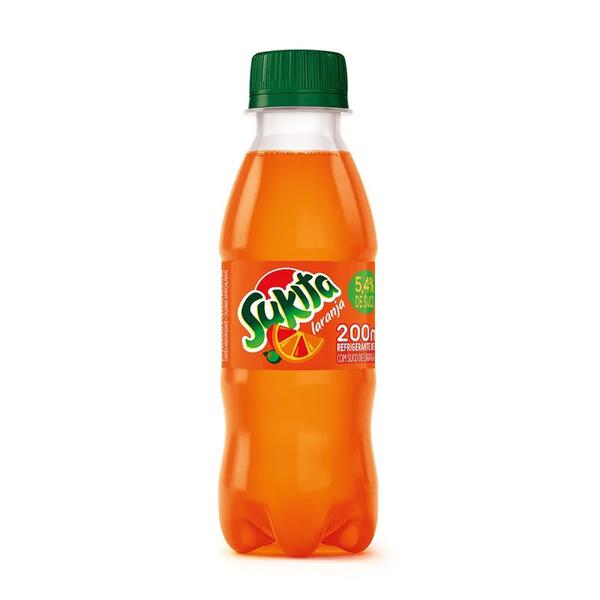 REFRIGERANTE SUKITA PET 200ML LARANJA
