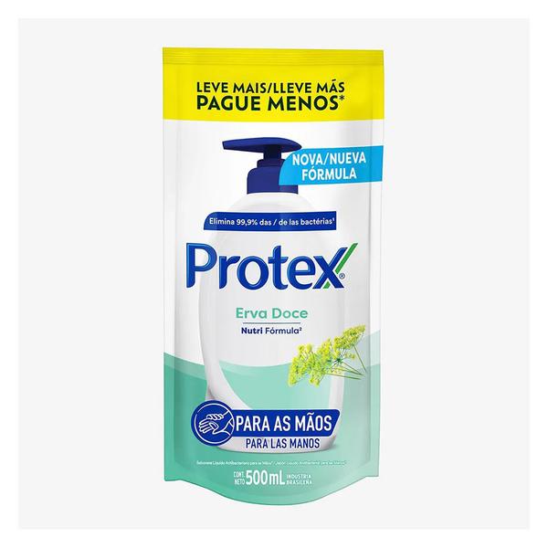SAB LIQ PROTEX ERVA DOCE P/MAOS 500ML