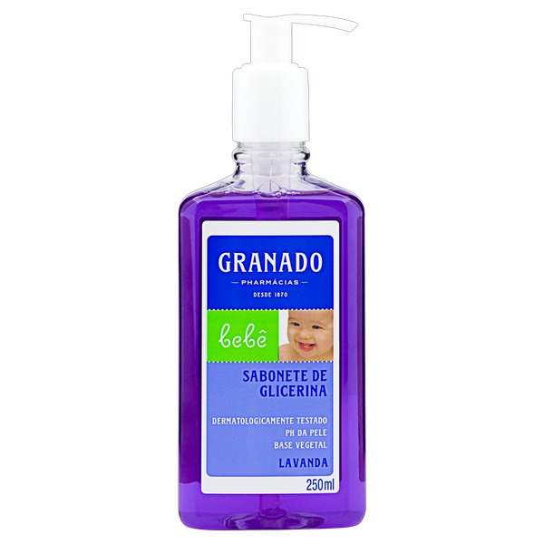 SABONETE LIQ GRANADO BEBE 250ML LAVANDA
