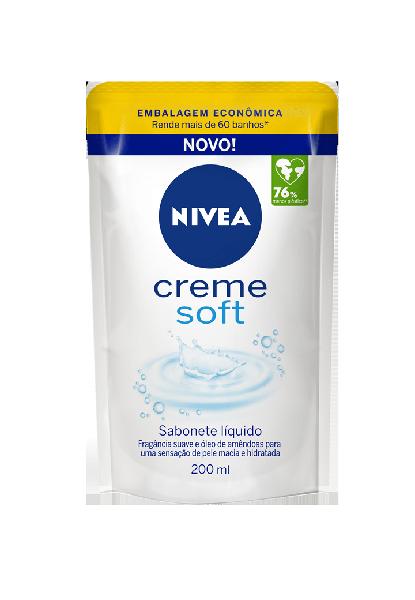 SABONETE LIQ NIVEA 200ML REF CREME SOFT