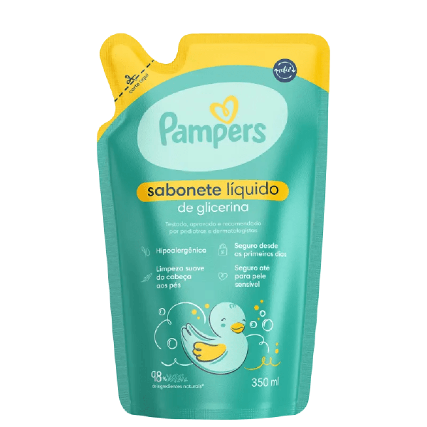 SABONETE LIQ PAMPERS REF 350ML GLICERINA