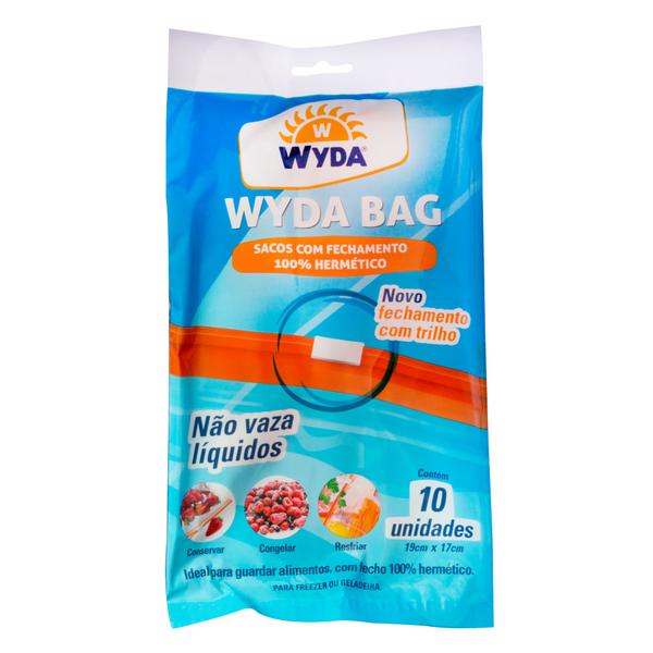 SACOS HERMETICOS WYDA ZIP 10UN 19X17CM
