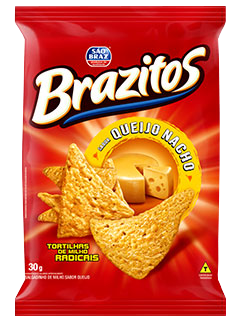 SALGADINHO BRAZITOS 30G QUEIJO NACHO