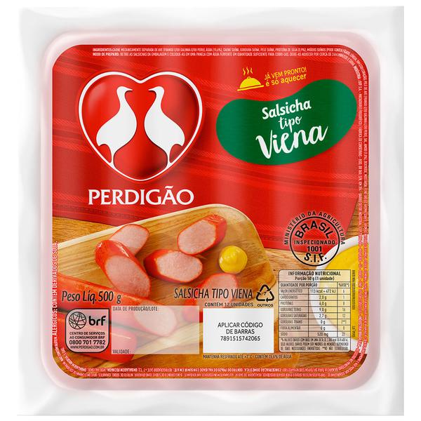 SALSICHA VIENA PERDIGAO 500G