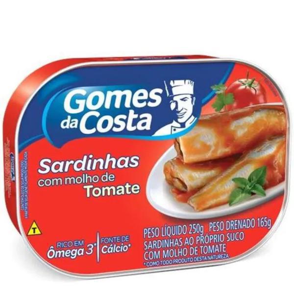 SARDINHA GOMES DA COSTA 250G TOMATE