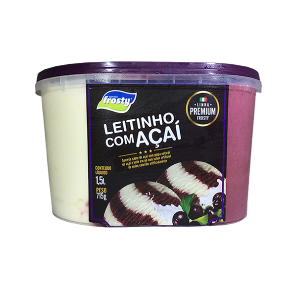 SORVETE FROSTY 1,5L LEITINHO C ACAI