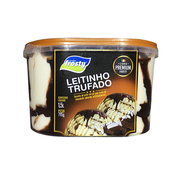 SORVETE FROSTY 1,5L LEITINHO TRUFADO