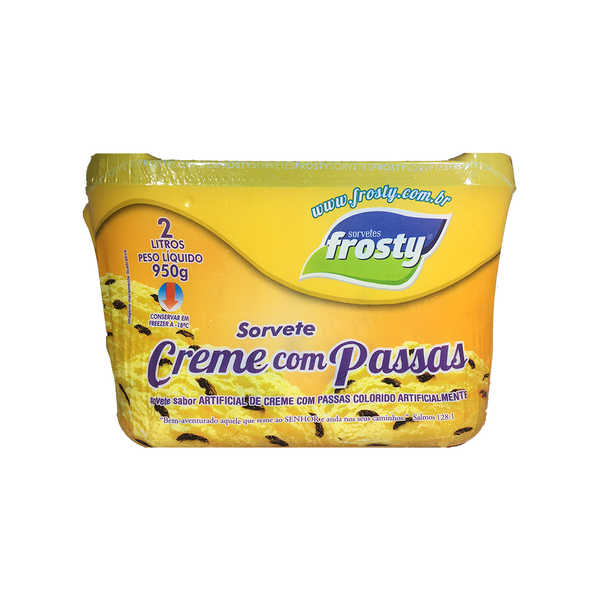 SORVETE FROSTY 2L CREME C PASSAS