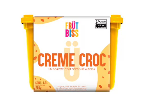 SORVETE FRUT BISS 1,5L CREME CROCANTE