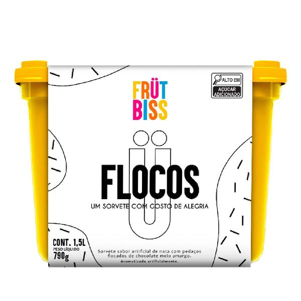 SORVETE FRUT BISS 1,5L FLOCOS