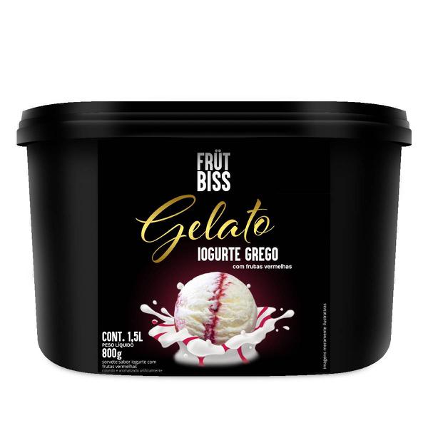 SORVETE GELATO FRUT BISS 1,5L IOG GREGO C/FRUTAS VERM