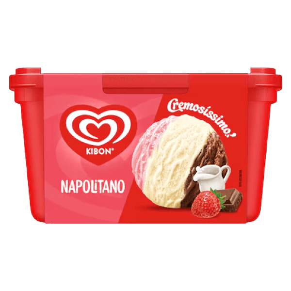 SORVETE KIBON 1,5L NAPOLITANO