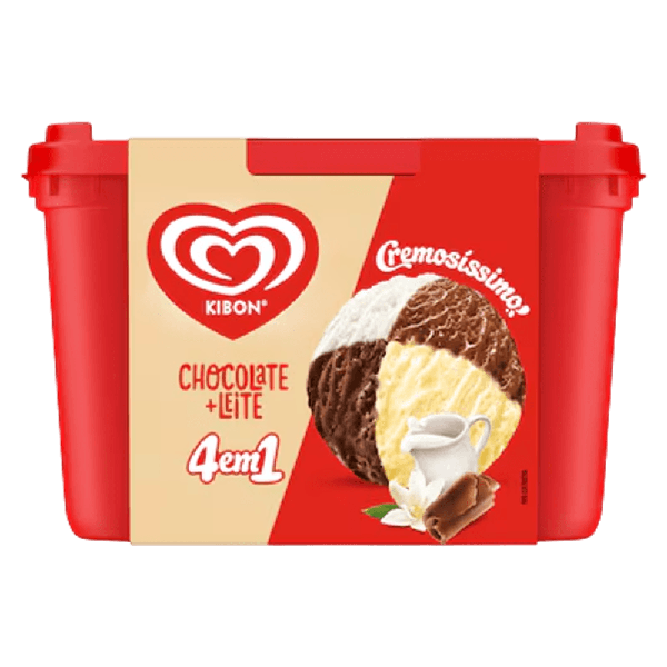 SORVETE KIBON 2L CHOCOLATE LEITE