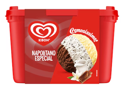 SORVETE KIBON 2L NAPOLITANO ESP
