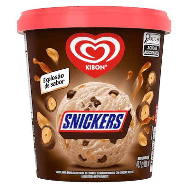 SORVETE KIBON 800ML SNICKERS