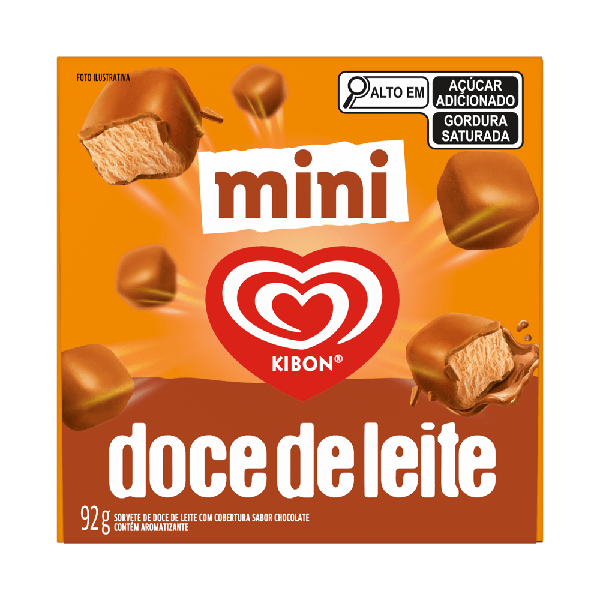 SORVETE KIBON MINI 92G DOCE LEITE