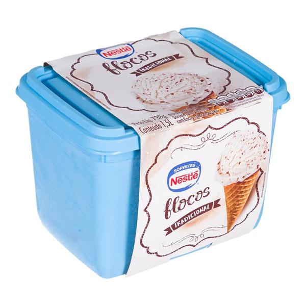 SORVETE NESTLE 1,5L FLOCOS TRAD