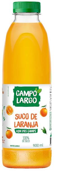 SUCO CAMPO LARGO PET 900ML LARANJA