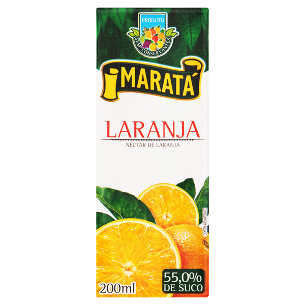 SUCO PRONTO MARATA TP 200ML LARANJA