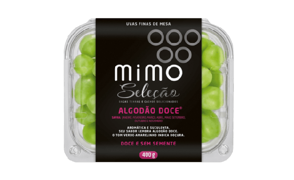UVA MIMO SELECAO S/SEMENTES 400G ALGODAO DOCE