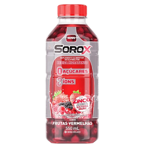 BEBIDA ISOTONICA SOROX 550ML FRUTAS VERMELHAS
