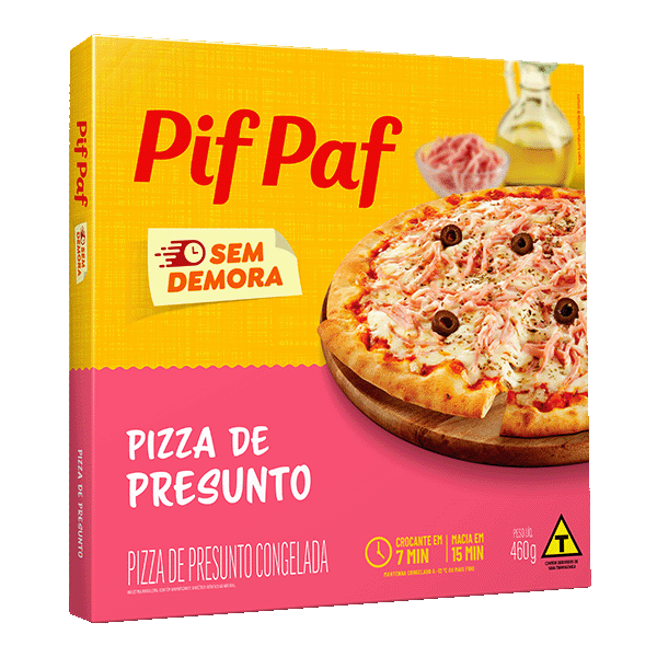 PIZZA PIF PAF 460G PRESUNTO MUSSARELA