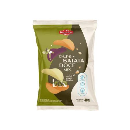 BATATA DOCE CHIPS NAZINHA MIX 40G