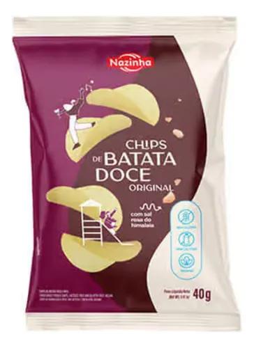 BATATA DOCE CHIPS NAZINHA ORIGINAL 40G