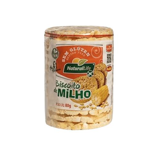 BISC DE MILHO GRANDE NATURALLIFE S/GLUTEN 80G