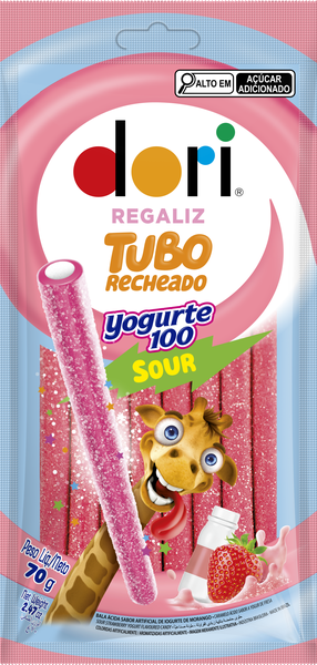 GOMETS DORI TUBO YOGURTE SOUR 70G