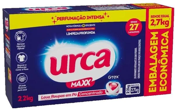 LAVA ROUPAS SABAO EM PO URCA MAXX 2,2KG