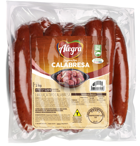 LINGUIÇA ALEGRA CALABRESA KG