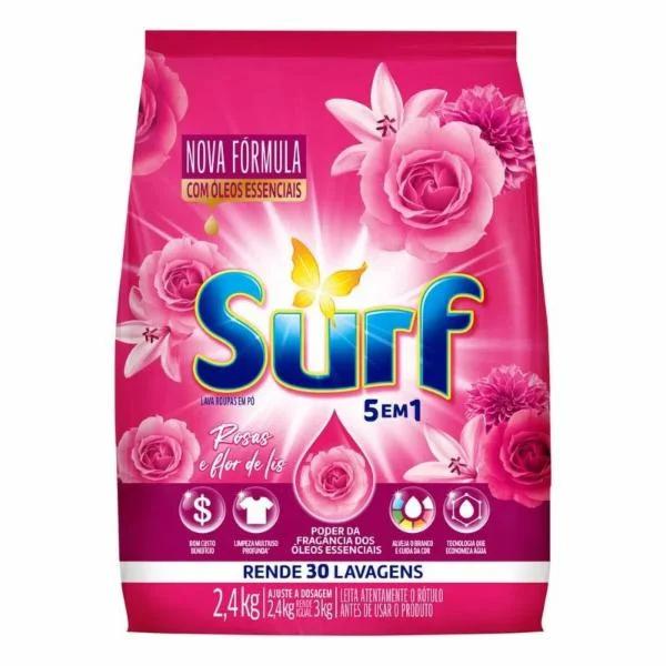 SABAO EM PO SURF FLORES 5EM1 SACHE 2,4KG