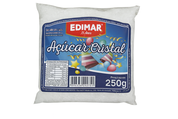 AÇÚCAR CRISTAL BRANCO 250G