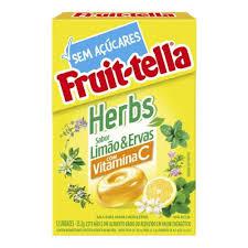 Bala Fruittella Life Zero Limao e E
