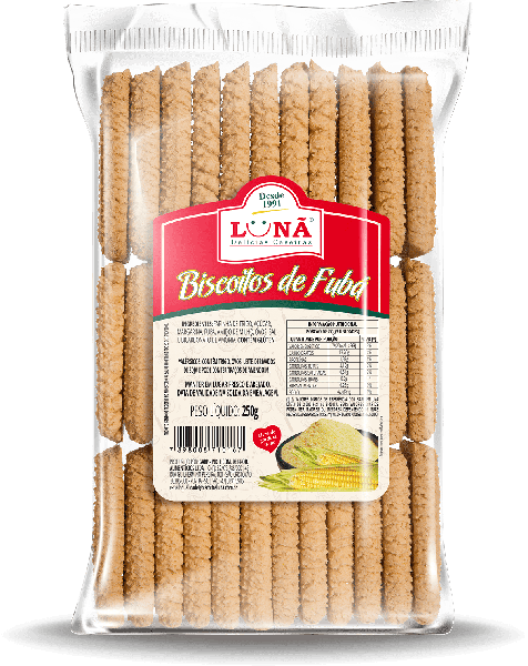 BISCOITO DE FUBA LUNA 250G