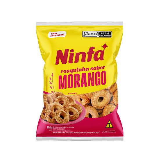 BISCOITO ROSCA NINFA MORANGO 250G