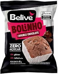BOLINHO BELIVE DOUBLE CHOC ZERO