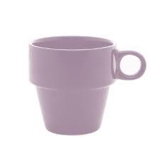 CANECA 210ML CERAMICA ELEGANZA ROXO