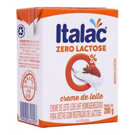 CREME DE LEITE ITALAC ZERO LAC.200G
