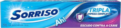 CREME DENTAL SORRISO 70GR TRIPLA LIMPEZA COMP L12