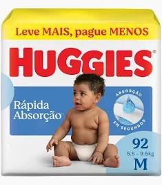 FRALDA HUGGIES TRIPLA PROTECAO M ME