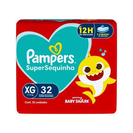 FRALDA PAMPERS SUPERSEQUINHA XG MEG
