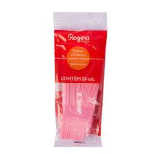 GARFO PLASTICO REGINA ROSA 25UN