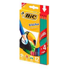 Lapis Bic Evolution C/12 Gratis 4 L